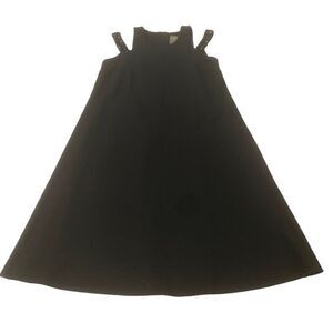 Black Beaded Detail Cocktail Dress